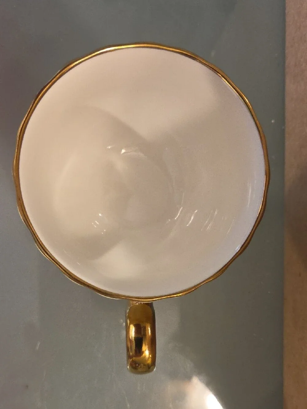 Disney Princess Belle Gold Trim Scallop Tea Cup Beauty And The Beast
